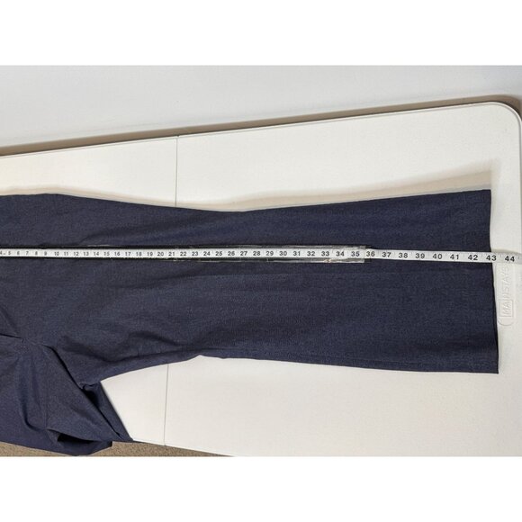 Lane Bryant Stretch Trousers 20 Plus Dark Wash Chambray Work Pants Career - Picture 8 of 11